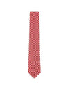 Men’s Fish Print Silk Tie Red - SALVATORE FERRAGAMO - BALAAN 2