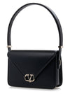 Leather Shoulder Bag Black - VALENTINO - BALAAN 3