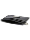 Triangle Logo Saffiano Leather Card Wallet Black - PRADA - BALAAN 5