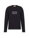 Couture Embroidered Cashmere Jersey Knit Top Black - DIOR - BALAAN 1