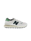 574 Legacy Low Top Sneakers White Green - NEW BALANCE - BALAAN 1