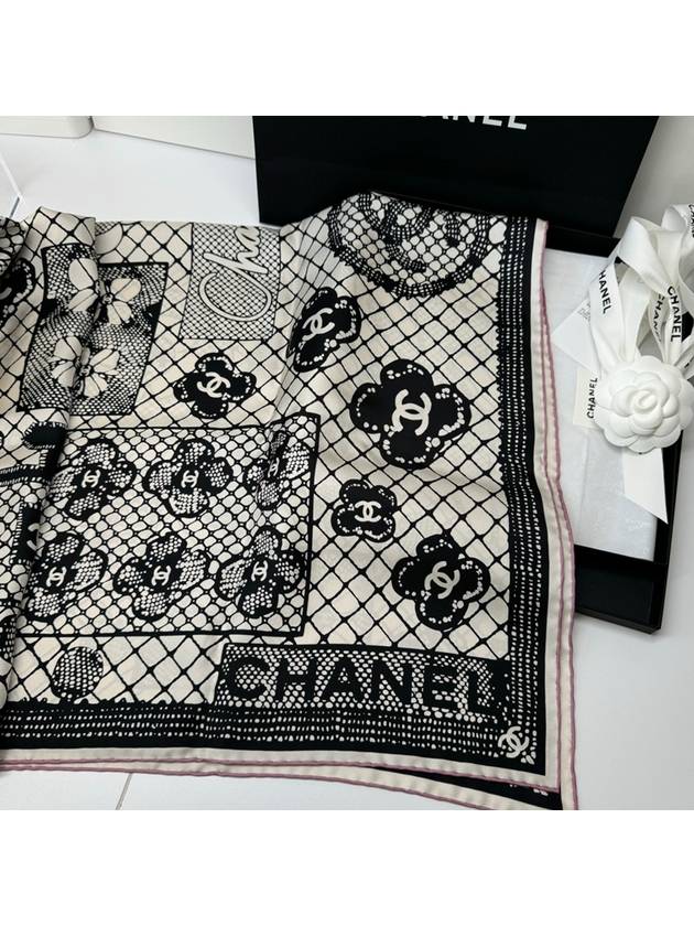 24B season CC logo silk scarf AAA376 - CHANEL - BALAAN 4