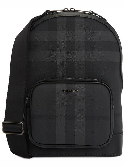 Check Sling Bag Black - BURBERRY - BALAAN 2