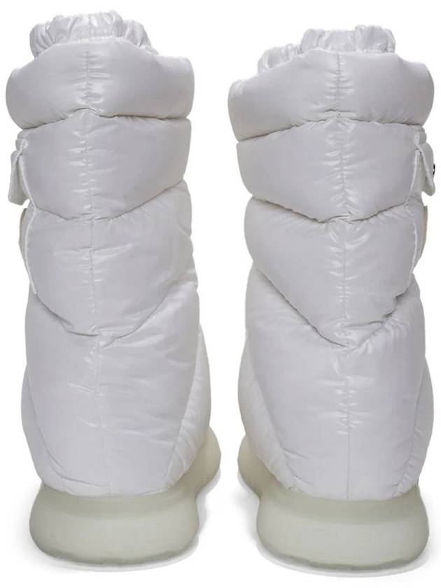 Gaia Logo Patch Pocket Padded Winter Boots White - MONCLER - BALAAN 4