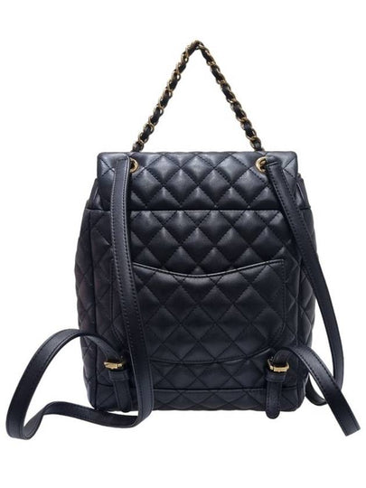 A91121 Black Classic Flap Gold Chain Backpack - CHANEL - BALAAN 2