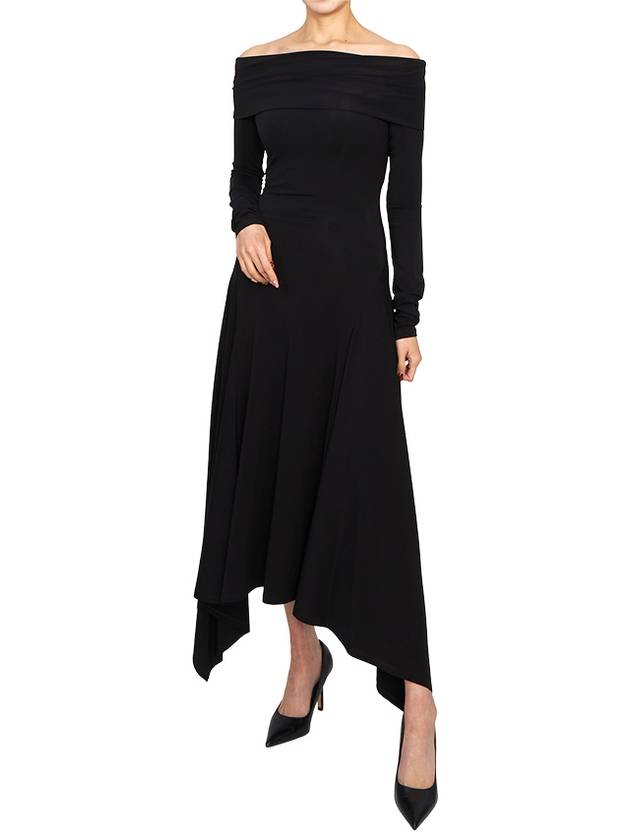 Gerla Off Shoulder Long One Piece Black - MAX MARA - BALAAN 5