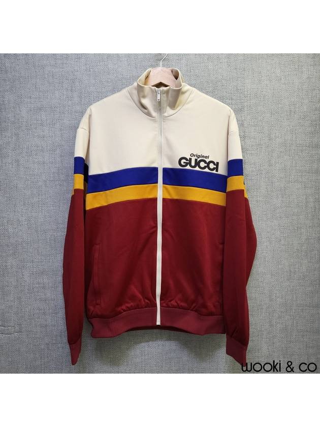 Original Logo Jersey Track Jacket Magenta Ivory - GUCCI - BALAAN 2