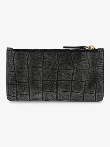 Leather Zipper Card Holder Black PFMO0111U5P803500N99 - MARNI - BALAAN 1