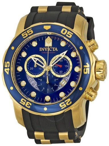 Invicta Pro Diver Chronograph Blue Dial Black Rubber Men's Watch 6983 - INVICTA - BALAAN 1