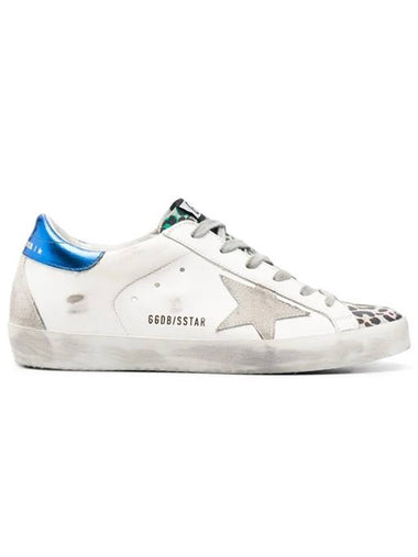 Superstar Leopard Low Top Sneakers Blue White - GOLDEN GOOSE - BALAAN 1