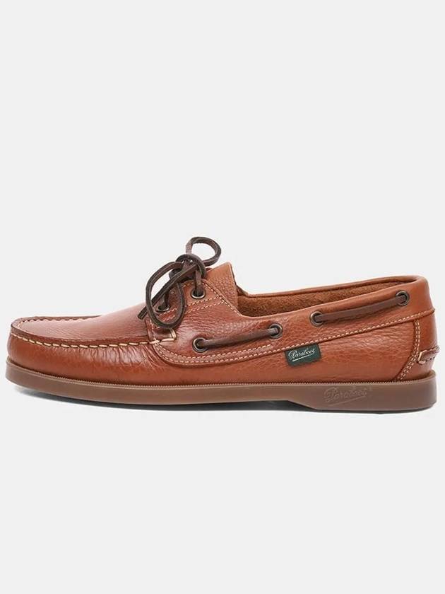 Barth Leather Boat Loafers Brown - PARABOOT - BALAAN 3