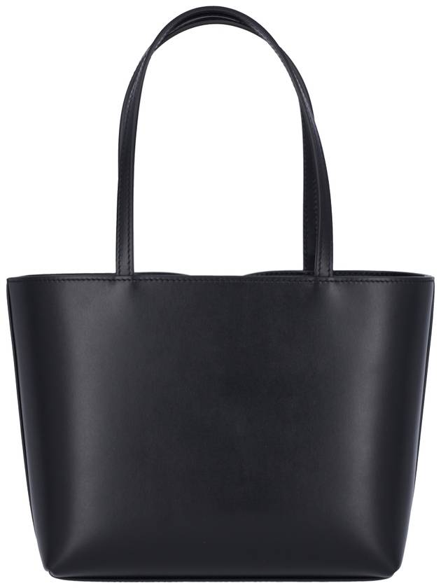 Logo Embossing Small Tote Bag Black - DOLCE&GABBANA - BALAAN 5