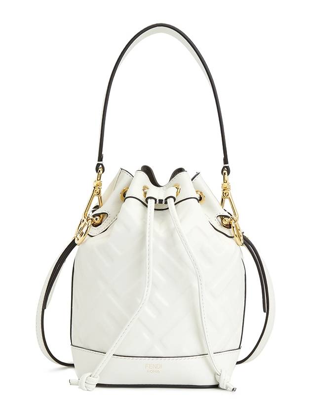 Mon Tresor FF Motif Leather Mini Bag White - FENDI - BALAAN 2