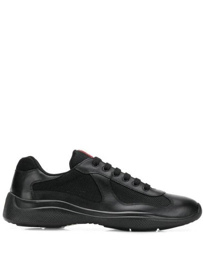 America's Cup Leather Low Top Sneakers Black - PRADA - BALAAN 2