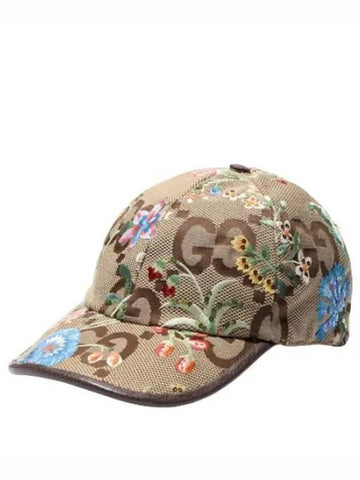 flower embroidered cap - GUCCI - BALAAN 1