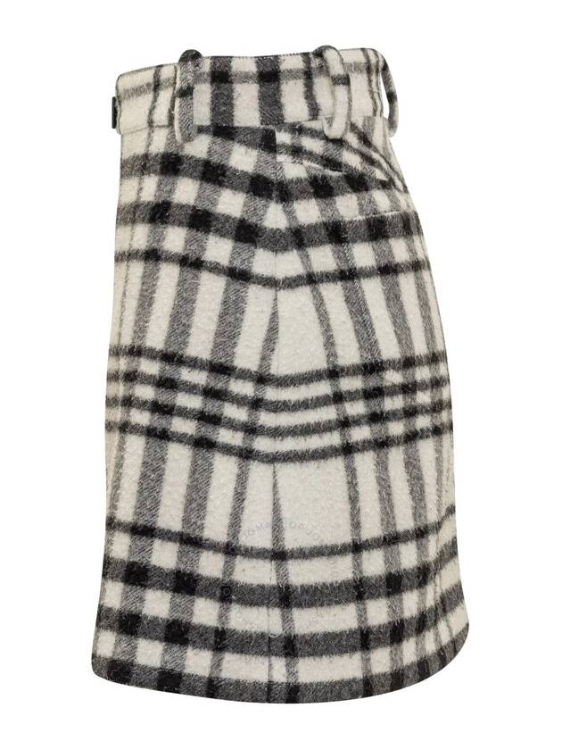 JW Anderson Padlock Detailed Checked Mini Skirt, Brand Size 10 (US Size 6) - JW ANDERSON - BALAAN 3