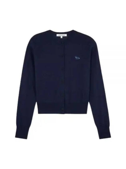 Baby Fox Patch Regular Cardigan Blue - MAISON KITSUNE - BALAAN 2