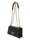 Soft Leather Crossbody Black - PRADA - BALAAN 3