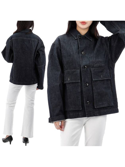 Boxy Denim Jacket Indigo - LEMAIRE - BALAAN 2