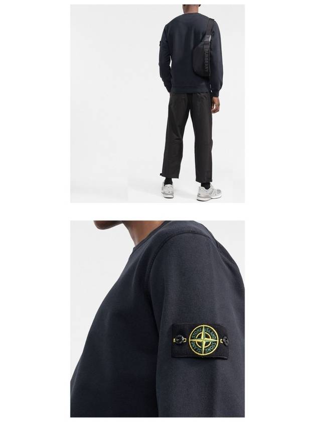 Wappen Patch Crew Neck Sweatshirt Navy - STONE ISLAND - BALAAN 6