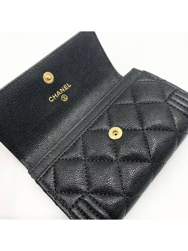 Boy Caviar Flap Card Wallet - CHANEL - BALAAN 6