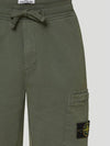 Compass Patch Cotton Track Pants Dark Green - STONE ISLAND - BALAAN 4