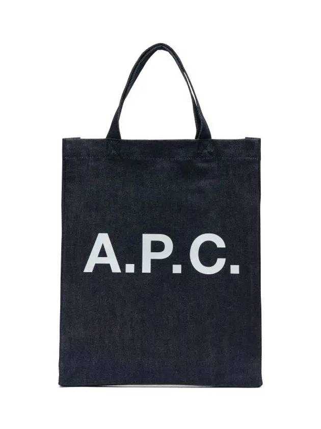 Eco Lou Logo Tote Bag Navy - A.P.C. - BALAAN 3