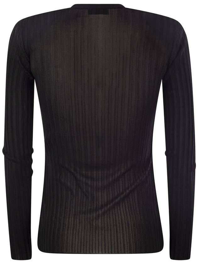 Shiny viscose ribbed jersey - ELISABETTA FRANCHI - BALAAN 2