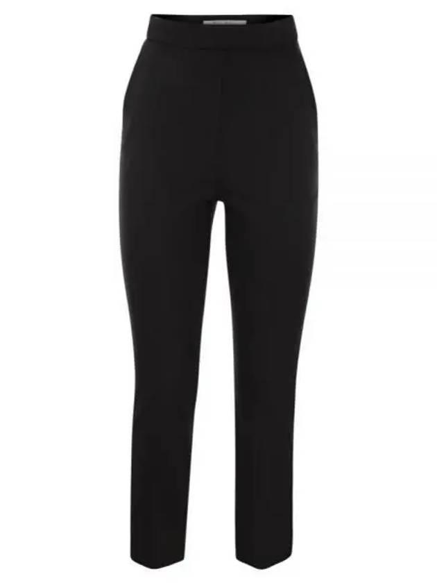 Nepeta Side Zipper Virgin Wool Slacks Black - MAX MARA - BALAAN 2