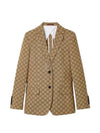 Interlocking G Jacket Beige Ebony - GUCCI - BALAAN 2