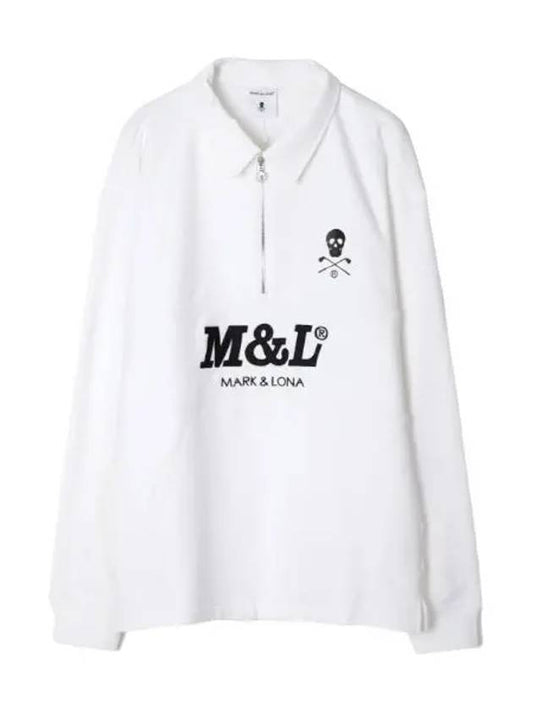 Men s Escalade Zip Fleece Polo Golf Long Sleeve T Shirt - MARK & LONA - BALAAN 1