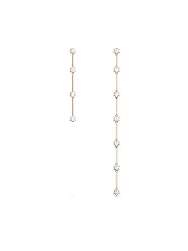 Constella drop earrings white rose gold - SWAROVSKI - BALAAN 1