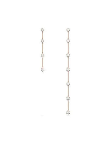 Constella drop earrings white rose gold - SWAROVSKI - BALAAN 1