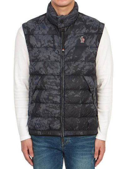 Men's Mornans Down Vest Dark Grey - MONCLER - BALAAN 2