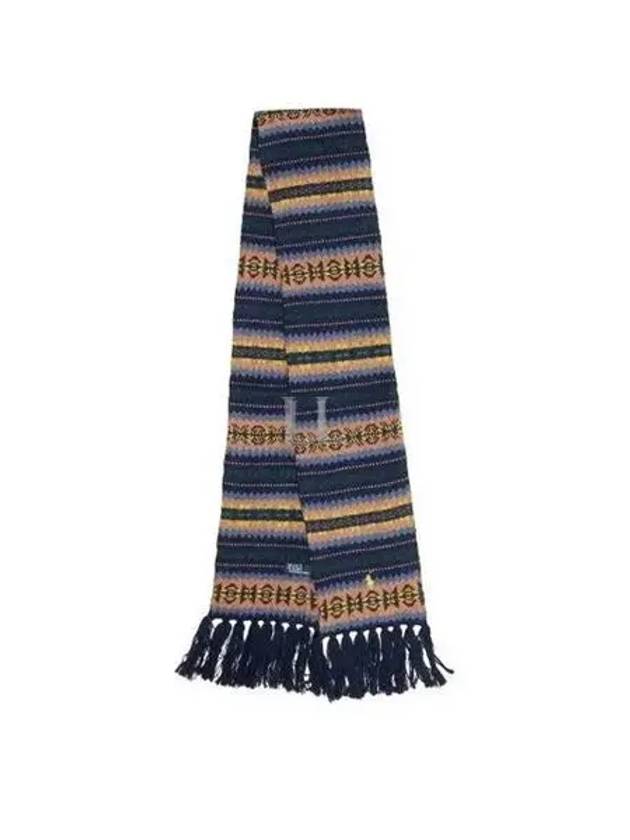 Muffler Scarf 455954333001 NAVY DOM - POLO RALPH LAUREN - BALAAN 2