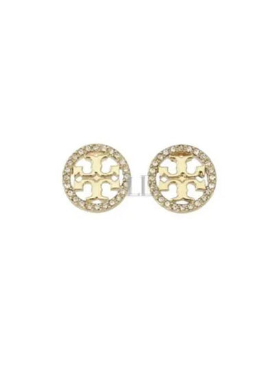 Miller Crystal Stud Earrings Gold - TORY BURCH - BALAAN 2