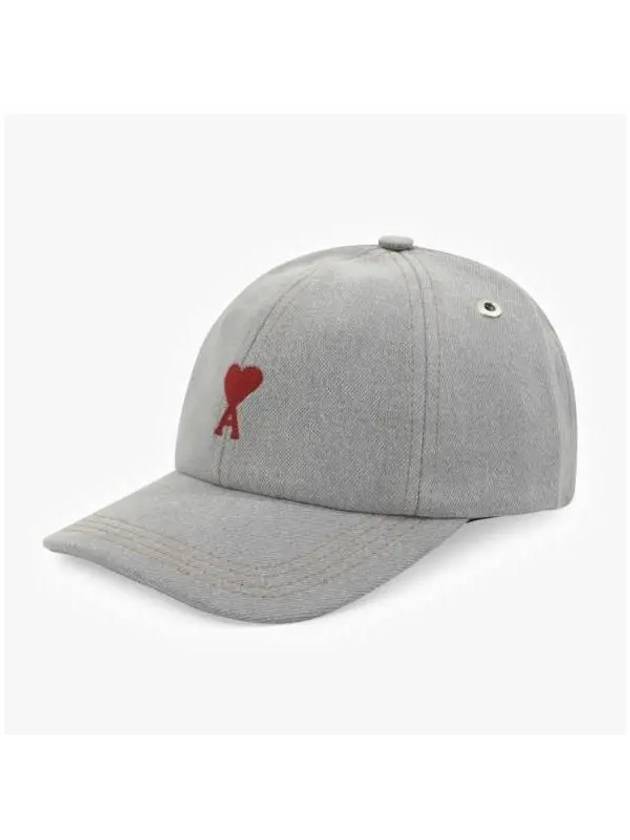 De Coeur Embroidery Ball Cap Jabel Grey - AMI - BALAAN 4