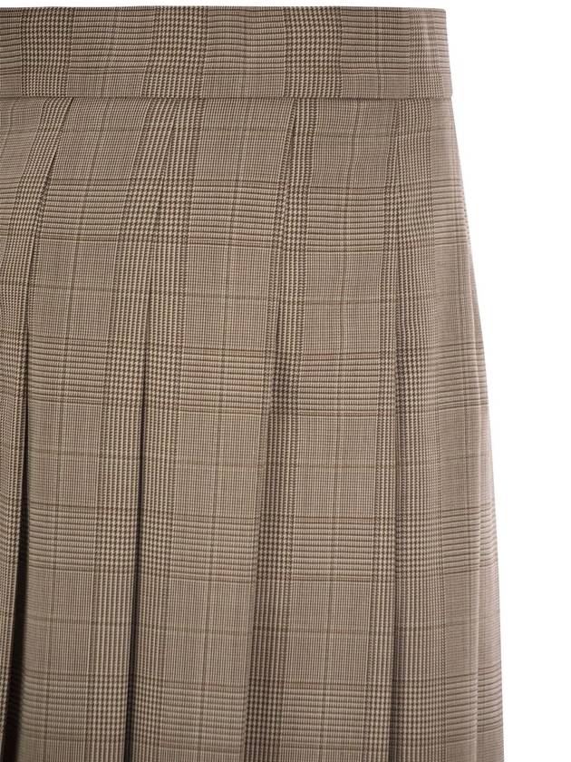 ALCUNO - Pleated short skirt in wool blend - MAX MARA - BALAAN 4