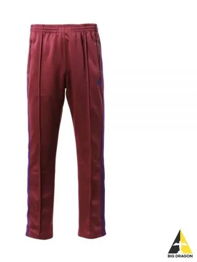 Narrow Track Pant Poly Smooth WINE NS247 Pants - NEEDLES - BALAAN 1