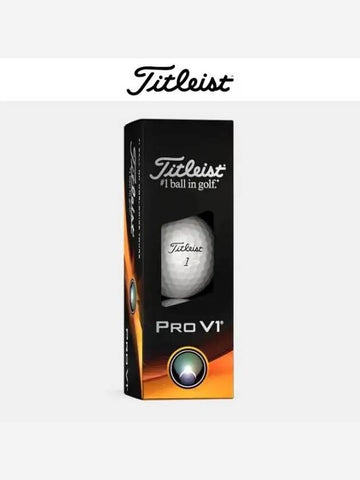 2023 Pro V1 Golf Ball White 3 Piece 1 Row Pieces - TITLEIST - BALAAN 1