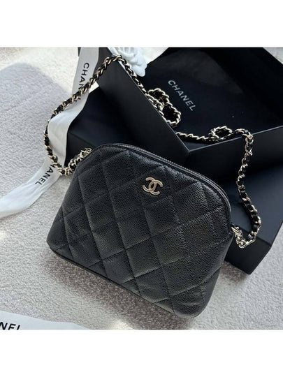 CC Logo Mini Pouch Cross Bag Black - CHANEL - BALAAN 2