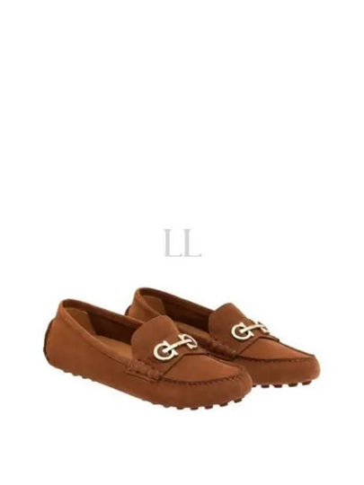 Gancini Driving Shoes Brown - SALVATORE FERRAGAMO - BALAAN 2