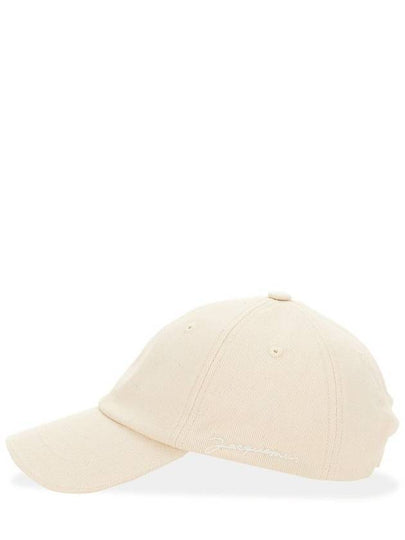 La Casquette Jacquemus Signature Ball Cap Ivory - JACQUEMUS - BALAAN 2