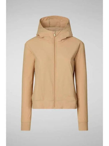 PEAR high neck hooded jacket beige - SAVE THE DUCK - BALAAN 1