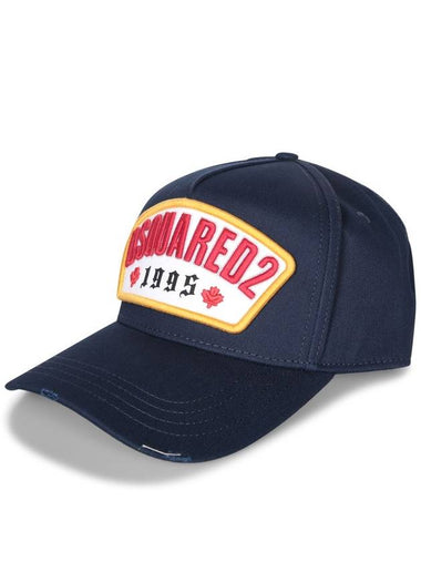 DSQUARED2 Blue Cotton Baseball Cap - DSQUARED2 - BALAAN 1