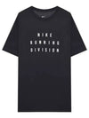 Men's Dri-Fit Run Division Short Sleeves T-Shirt Black - NIKE - BALAAN 1