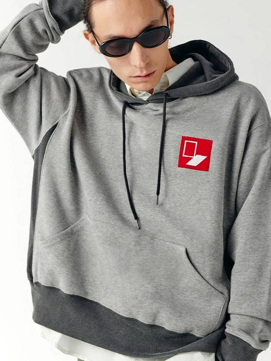 Unisex BXMXHD Door Box Sweat Hoodie Mix Gray - CHANCE'S NOI - BALAAN 2