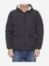 Poly Twill Rib 4-Bar Down Hoodie Jacket Charcoal - THOM BROWNE - BALAAN 9