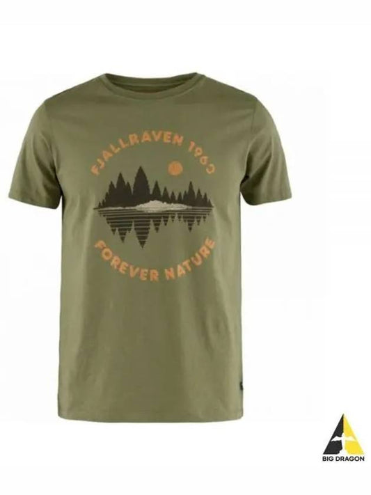 Men s Forest Mirror T Shirt Green 87045620 M - FJALL RAVEN - BALAAN 1