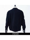 Embroidered Logo Crew Neck Sweatshirt Black - FENDI - BALAAN 3